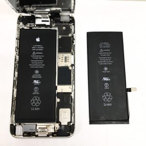 iPhone6s+　バッテリー交換