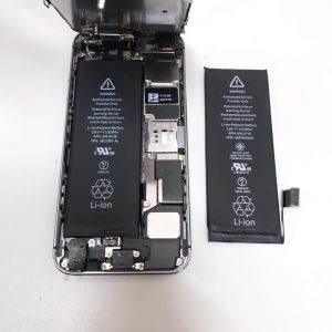 iphone5s バッテリー交換