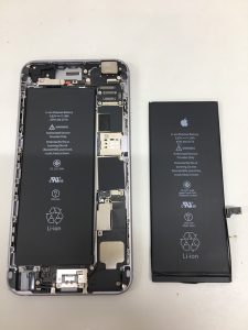 iphone6plus バッテリー交換