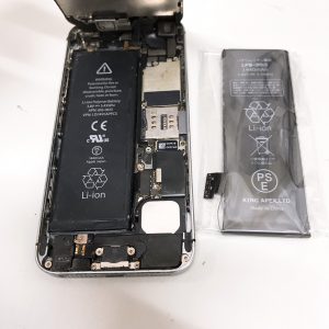 iphone5 バッテリー交換