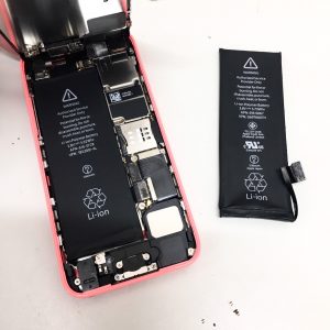iPhone5c　バッテリー交換