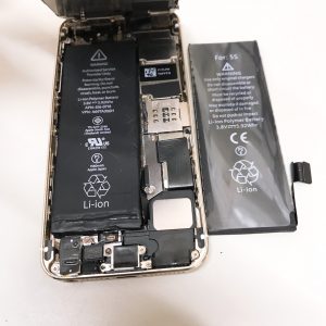 iphone5s バッテリー交換