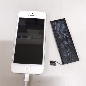 iphone5 バッテリー交換