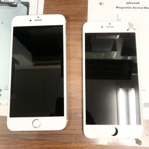 iPhone6plus　ガラスパネル交換