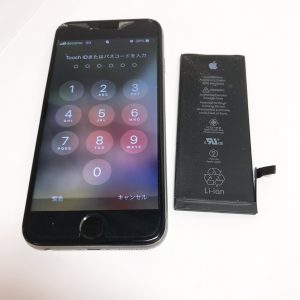 iPhone6S バッテリー交換