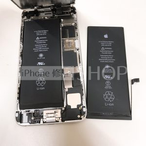iphone6plus バッテリー交換