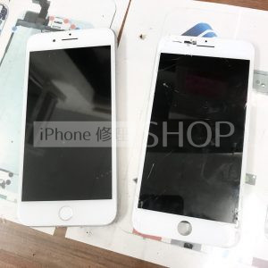 iPhone8plus ガラスパネル交換