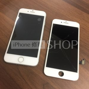 iPhone8フロントガラス交換修理
