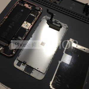 iPhone6S　フロントパネル交換＆強化ガラス貼付