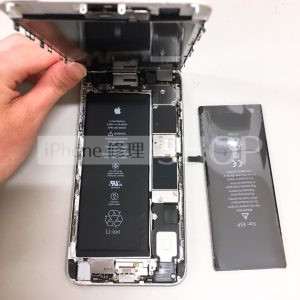 iPhone6SPlus バッテリー交換