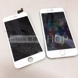 iPhone6S ガラス割れ交換