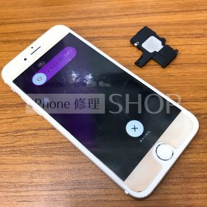 iPhone6S ラウンドスピーカー交換