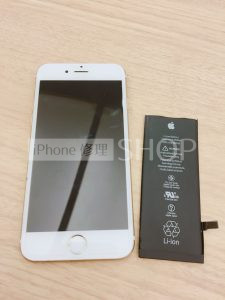 iPhone6Sバッテリー交換
