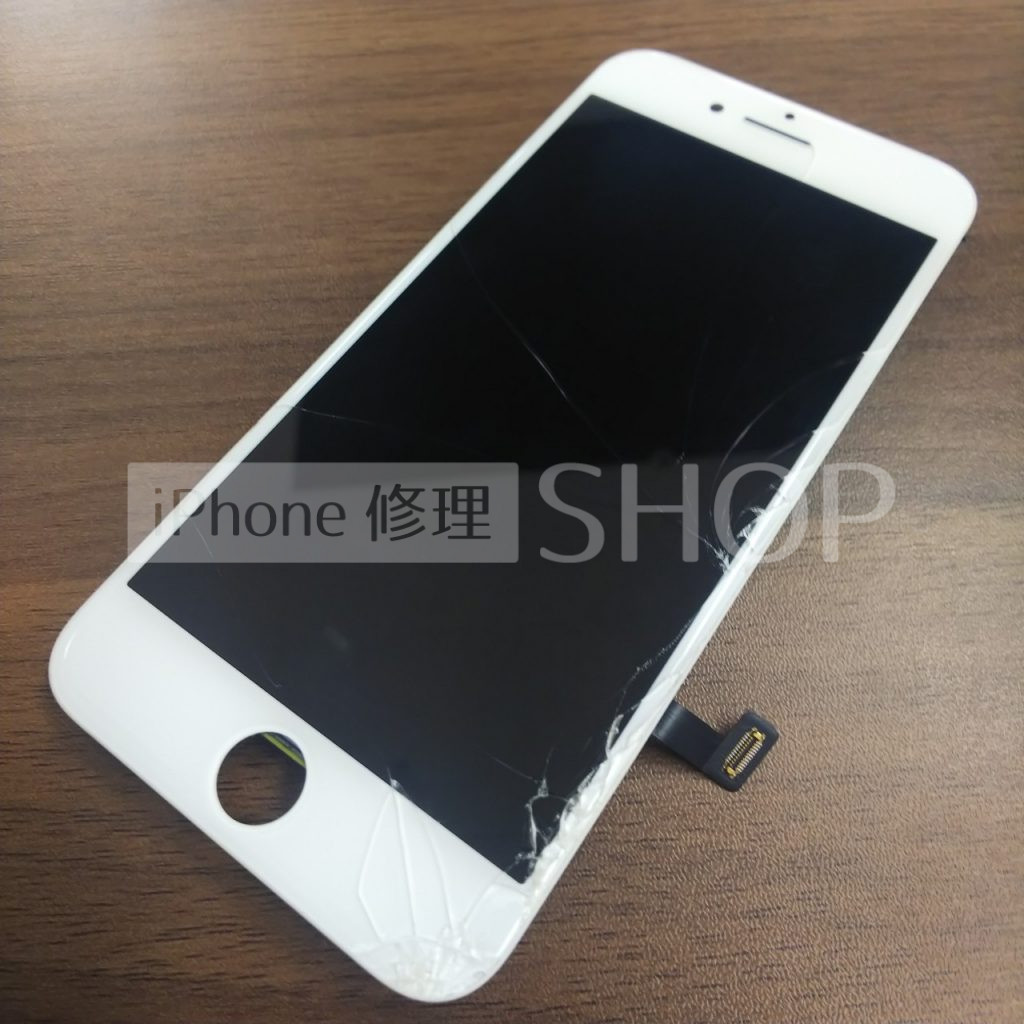 iPhone8フロントガラス修理