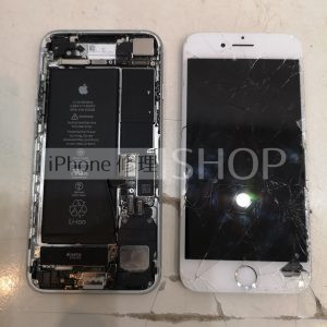 iPhone  7 ホワイト パネル・液晶 パーツ交換 画面割れ 画面修理 iPhone スマートフォン スマホ 携帯修理 川口市 西川口