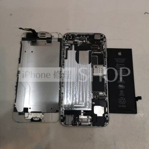 iPhone 6 ホワイト バッテリー 電池 パーツ交換 画面割れ 画面修理 iPhone スマートフォン スマホ 携帯修理 川口市