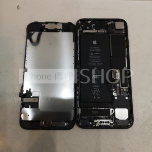 iPhone 7 ブラック パネル・液晶 パーツ交換 画面割れ 画面修理 iPhone スマートフォン スマホ 携帯修理 東京都 御徒町