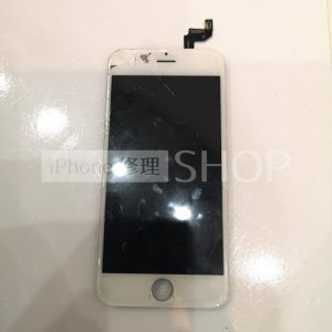 iPhone 6s ホワイト パネル・液晶 パーツ交換 画面割れ 画面修理 iPhone スマートフォン スマホ 携帯修理 東京都 御徒町