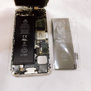 iphone5 バッテリー交換