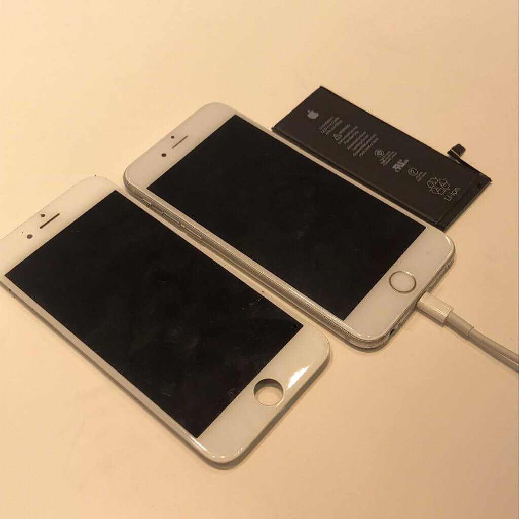 イオン新潟青山店 iPhone6sバッテリー交換&液晶交換修理