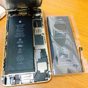 iphone6plus バッテリー交換