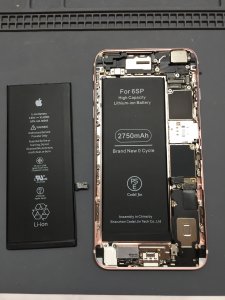 iPhone6plus バッテリー交換