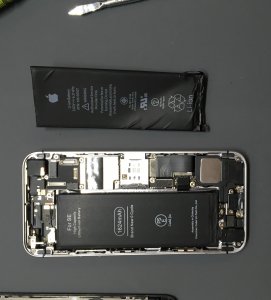 iPhoneSE　バッテリー交換