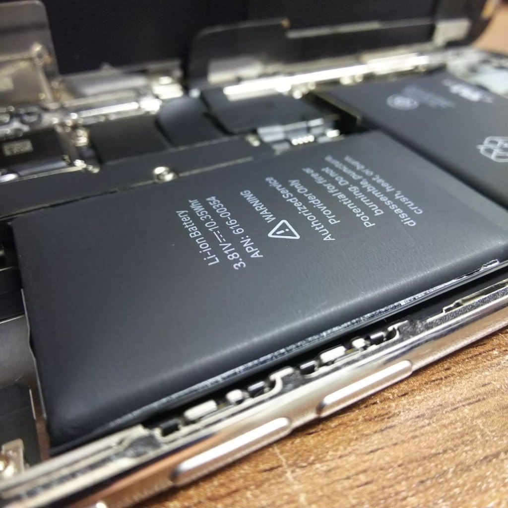 iPhoneXのバッテリー