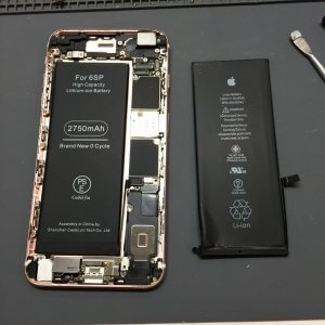 iPhone6SP　バッテリー交換