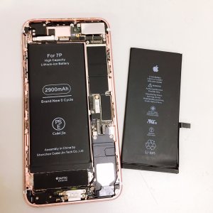 iPhone 7puls バッテリー交換