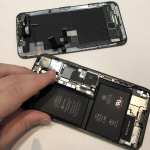 iPhoneX バッテリー交換修理