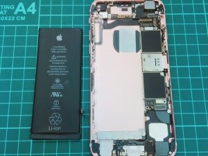 iPhone6sバッテリー交換