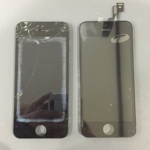 iPhone5S ガラスパネル交換