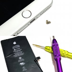 iPhone7Plusバッテリー交換修理・ライトニング清掃