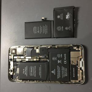 iPhoneX　バッテリー交換