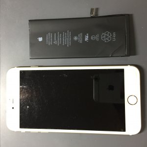 iPhone6SPlus　バッテリー交換