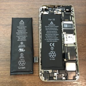 iphone5SEバッテリー交換