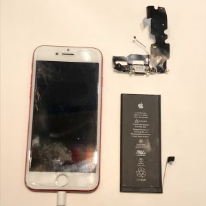 iPhone6バッテリー、ライトニング交換修理