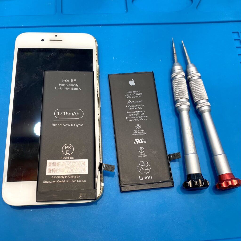 iPhone6s バッテリー交換