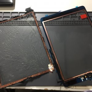 iPad6　ガラスパネル交換
