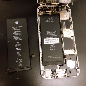 iPhone6 バッテリー交換