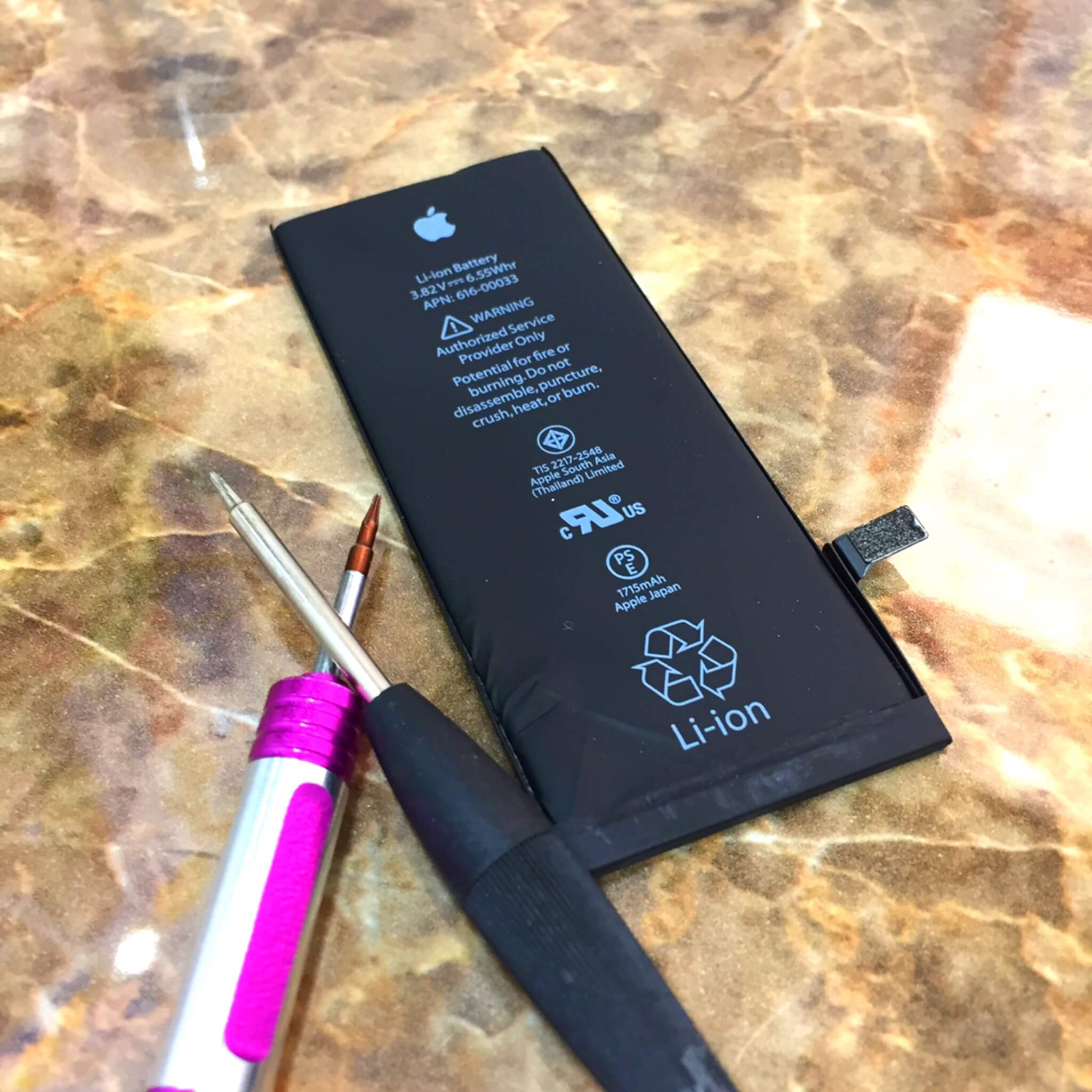 iPhone6s バッテリー交換