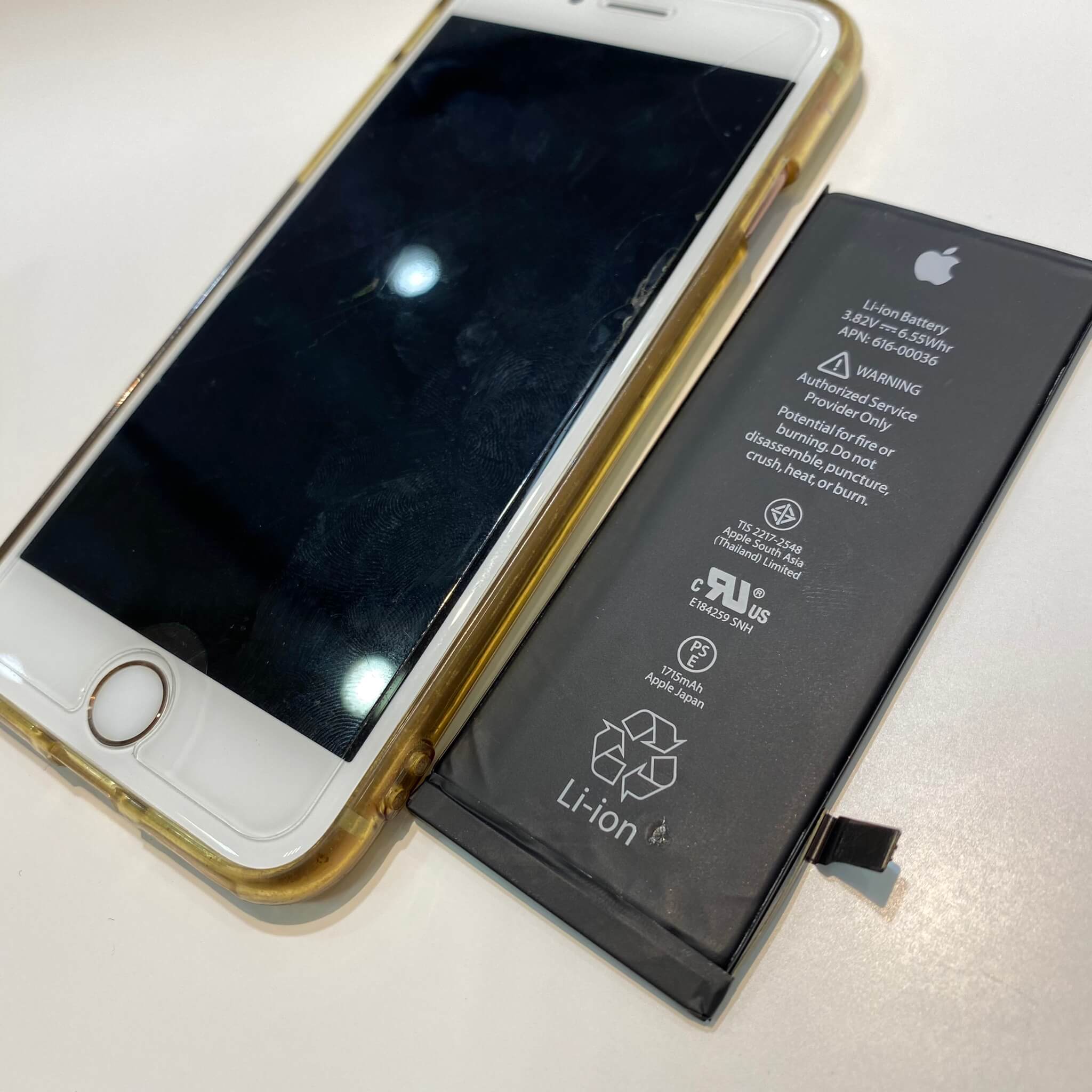 iPhone6Sバッテリー交換修理