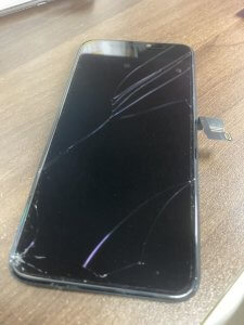 iPhoneX 画面割れ ガラスパネル 交換 修理