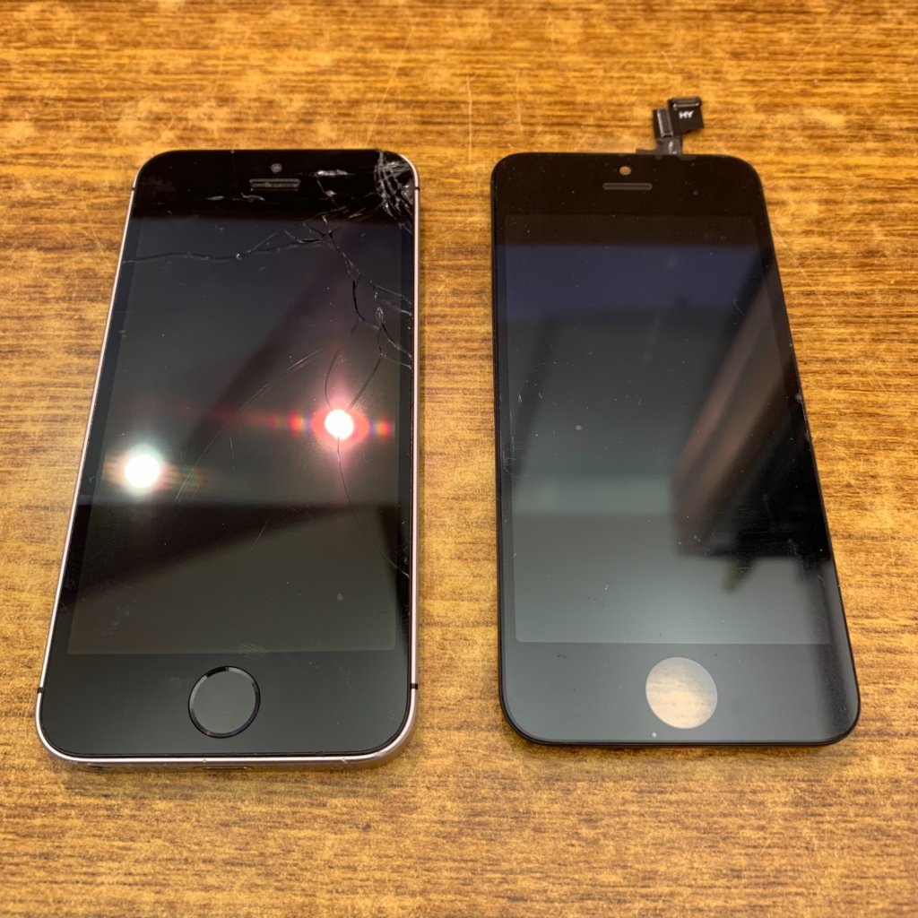 iPhoneSE ガラス交換 修理実績