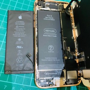 iPhone8 バッテリー交換 充電