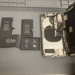 iPhoneX バッテリー交換 修理 リチウム 電池