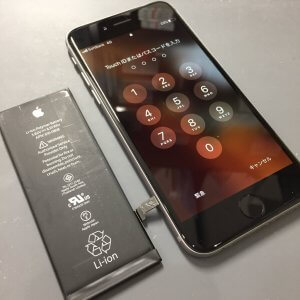 iPhone6Splus バッテリー交換