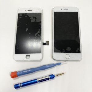 iPhone7 画面割れ フロントパネル交換修理