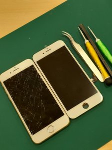 iPhone7　ガラスパネル交換